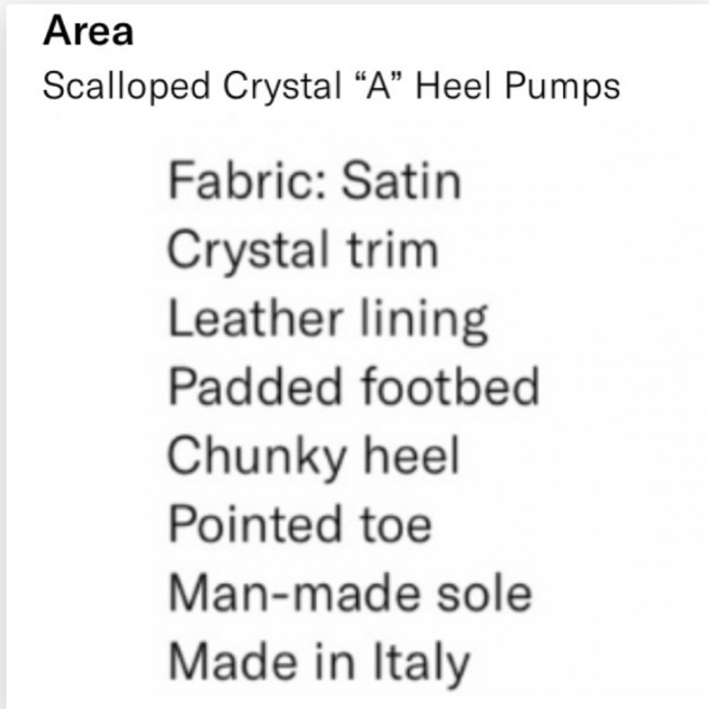 ⭐️Area Scalloped Crystal A Heel Pumps 38- - Picture 8 of 16